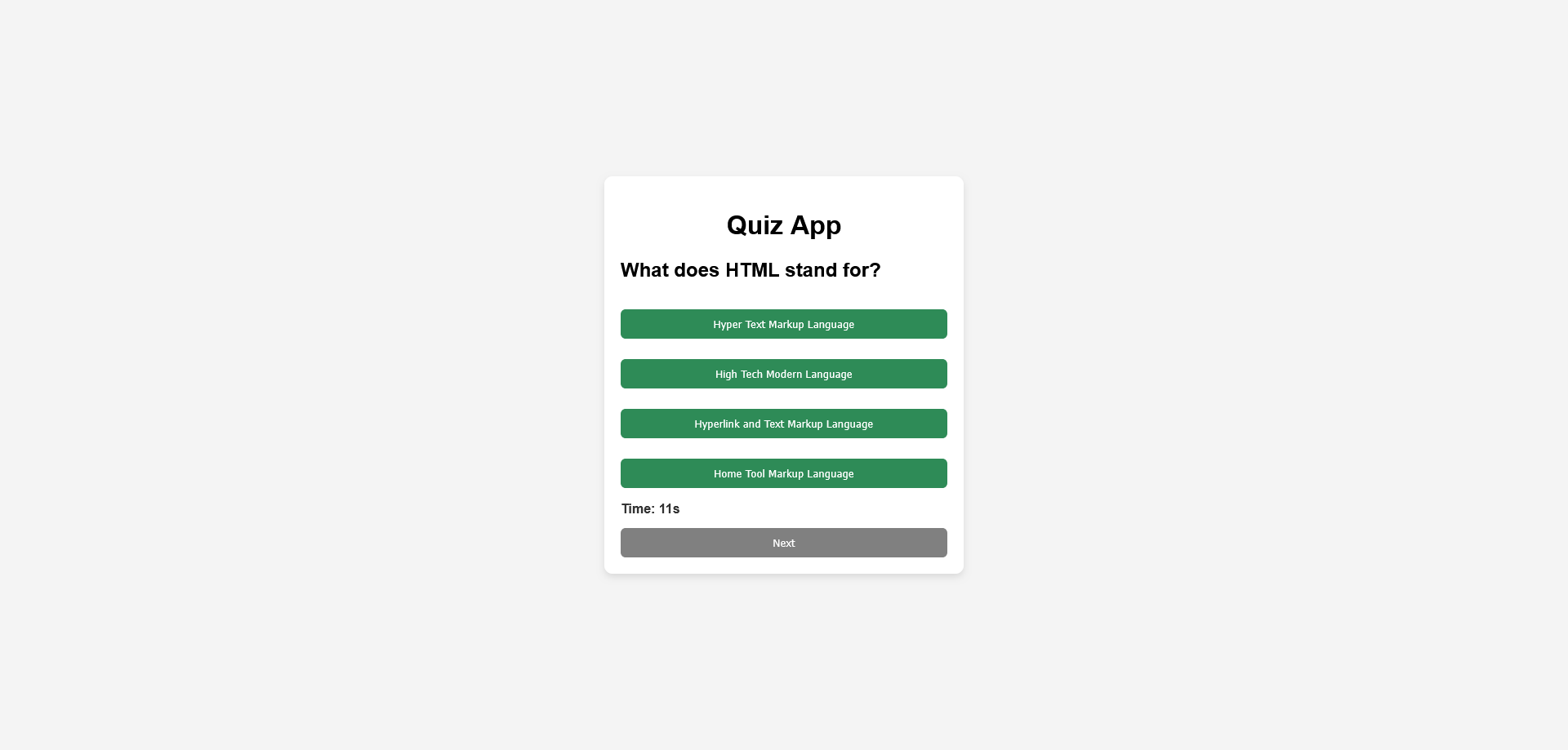 Quiz App